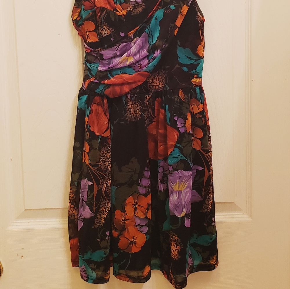 Topshop Short Floral Dress